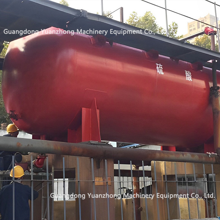 Custom Steel-Lined Plastic Sulfuric Acid Tank, High-Strength Corrosion-Resistant PE Lining, Single-Piece Molding