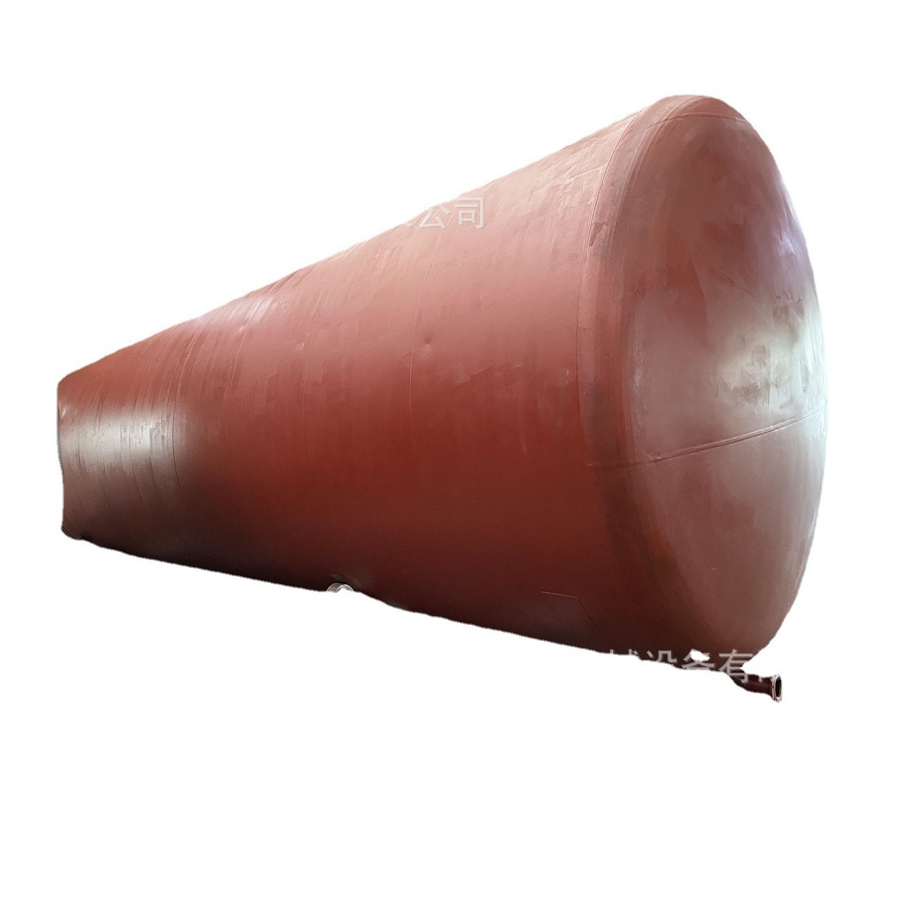 50m3 concentrated sulfuric acid tank , horizontal single-layer acid and alkali storage tank, hydrochloric acid tank