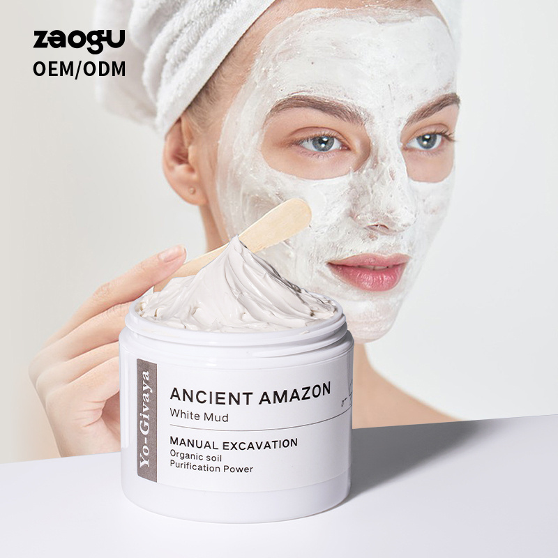 Pore Cleanser White Clay Mask Redness Relieving Hydrating Mud Mask For Sensitive Skin