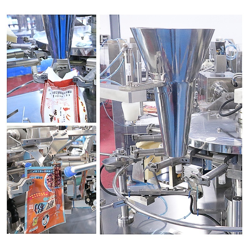 Factory Price Premade Bag Flour Packaging Machinery Zipper Pouch Filling Coffee Milk Automatic Doypack Powder Packing Machine