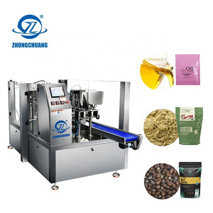 Premade Bag Zip Pouch Multi-function Packaging Machines for Hemp Oil Softgels Gummies Powder Filling Doypack Packing Machine