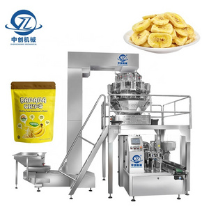 500g 1kg Sugar Candy Beef Jerky Rotary Zipper Pouch Packaging Line Automatic Plantain Banana Chips Packing Machine