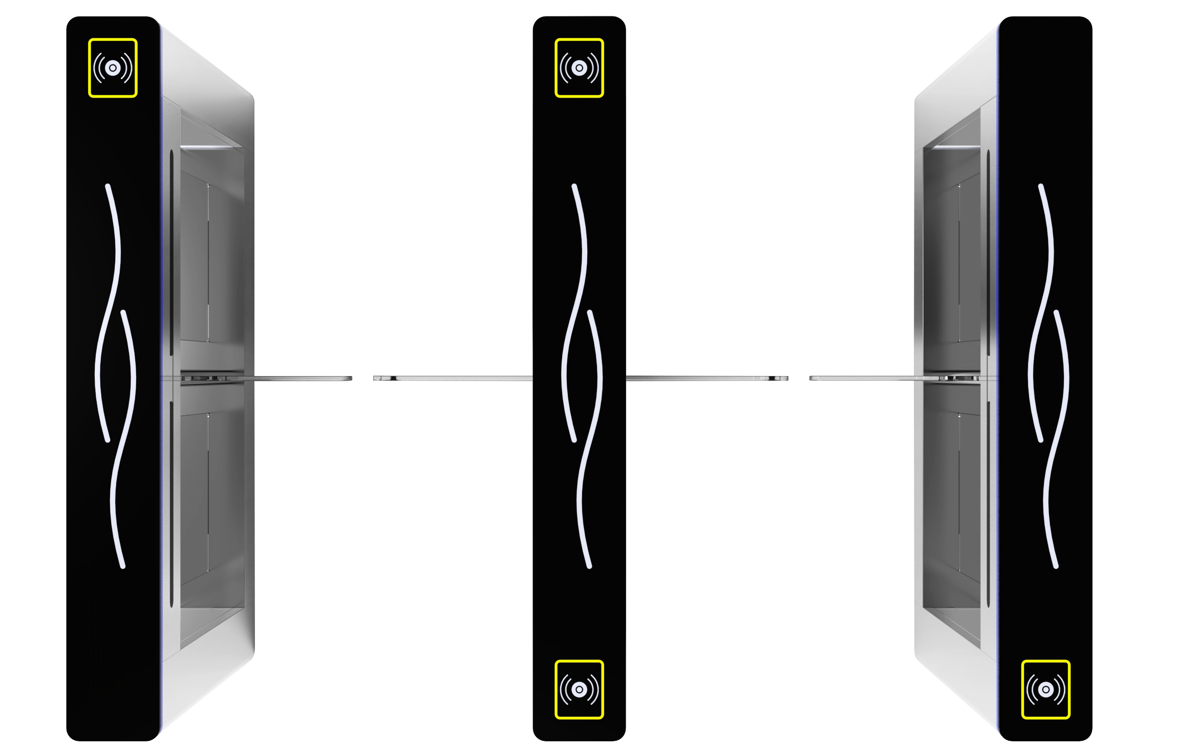 Swing Turnstile Gate for Supermarket Turnstile Retail Store Automatic rfid access control Swing Gate Barrier