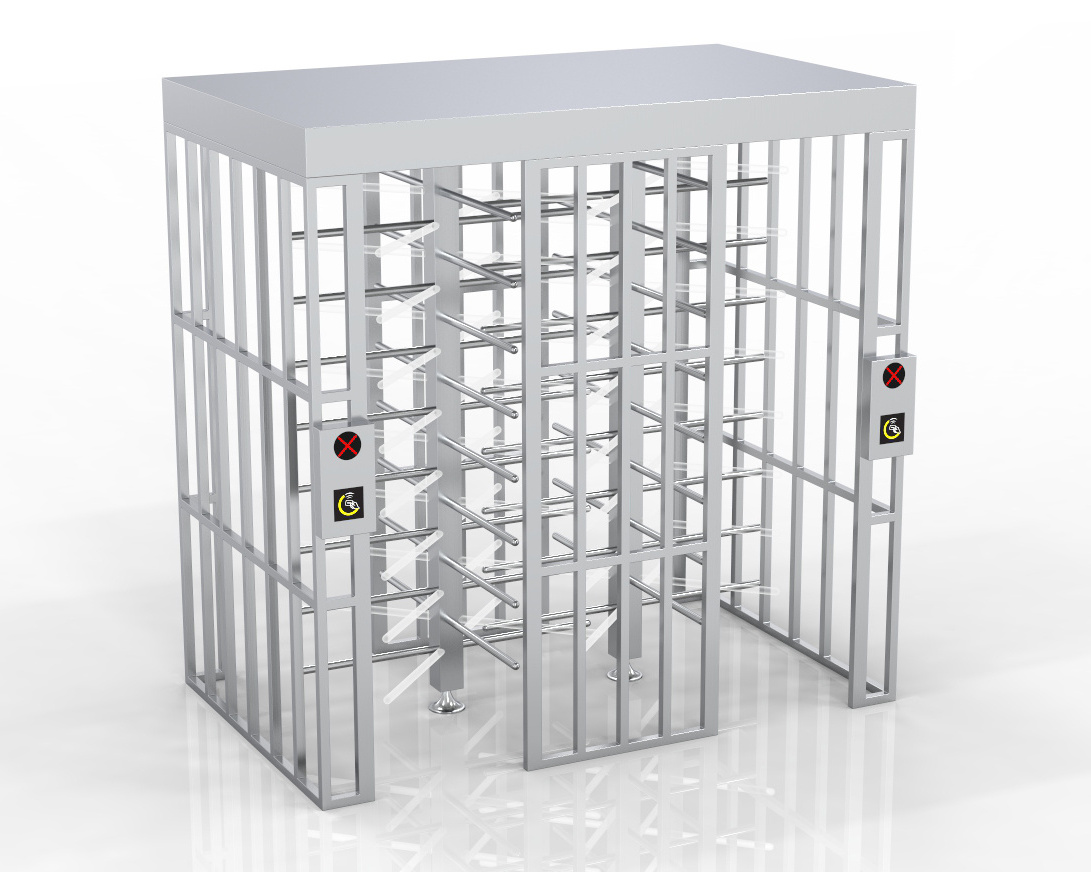 90 Degree Security access control full height turnstile semiautomatic mechanism