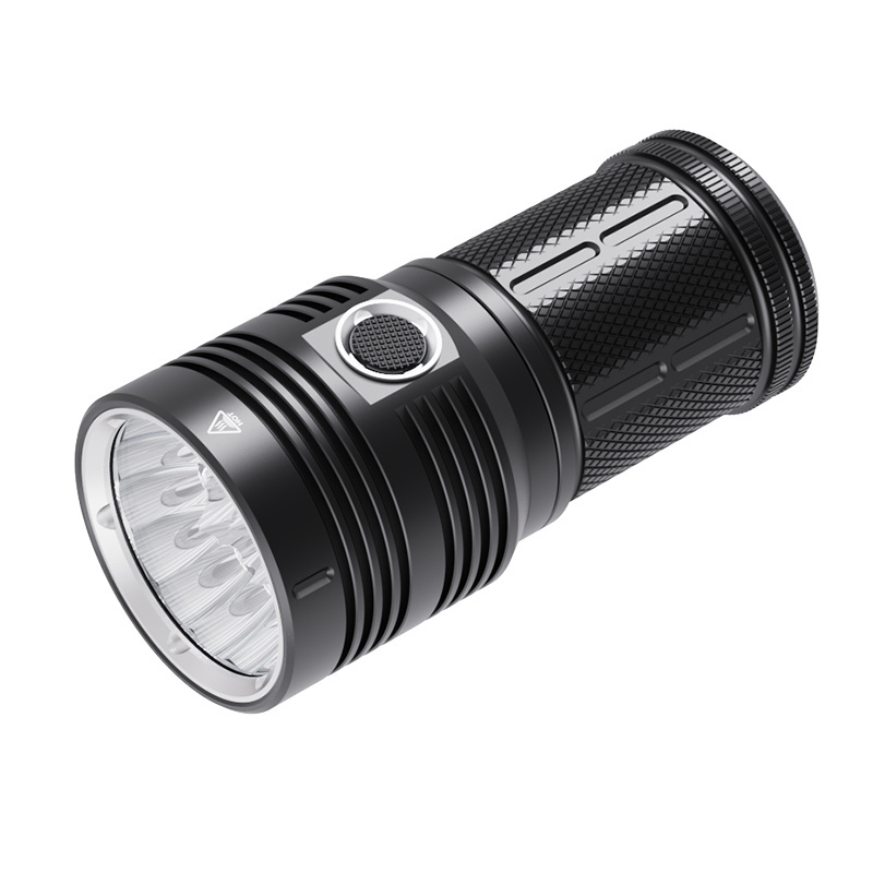 18pcs led high-power small steel cannon glare flashlight USB rechargeable searchlight patrol power bank flashlight