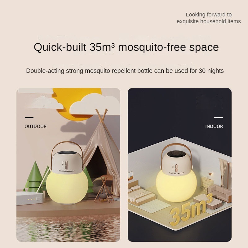 Customization Outdoor Camping Bug Zapper Mosquito Repellent Lamp LED Anti Mosquito Lamp USB Camping Lantern Hanging Tnet Light