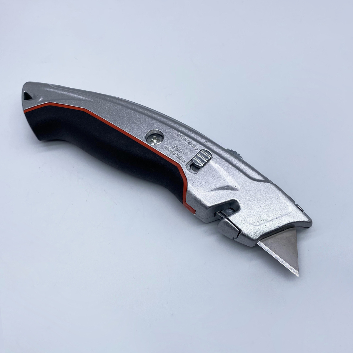 Retractable with Rubber Handle industrial pocket knife safety utility knife