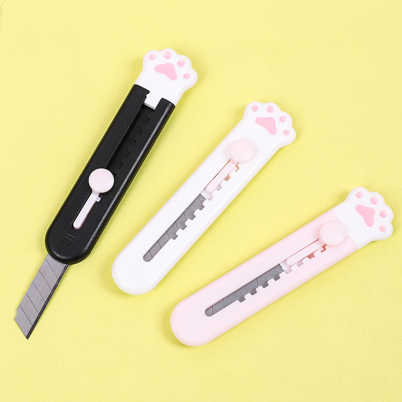 Cute Retractable Blades Art Knives Carving Safety Crafts Cutting Blade Engraving Utility Knife Paper Mini Cutter