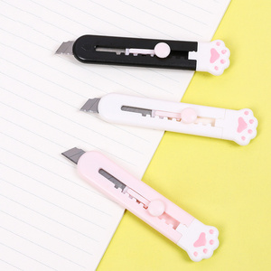 Cute Retractable Blades Art Knives Carving Safety Crafts Cutting Blade Engraving Utility Knife Paper Mini Cutter