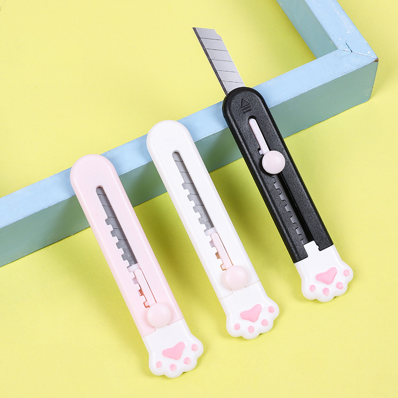 Cute Retractable Blades Art Knives Carving Safety Crafts Cutting Blade Engraving Utility Knife Paper Mini Cutter