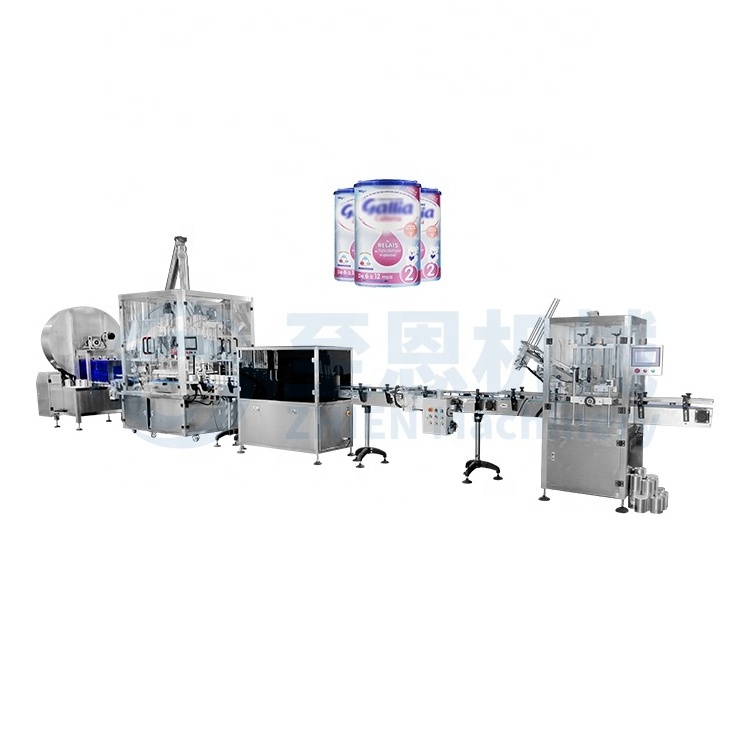 Collagen Peptides Protein Milk Powder Filling Machine for Cans Seamer Capping Machine