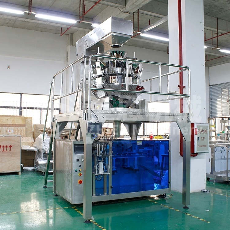 Automatic Horizontal Doypack Multihead Weighing Sunflower Seeds Packaging Machine with Premade Zipper Bag