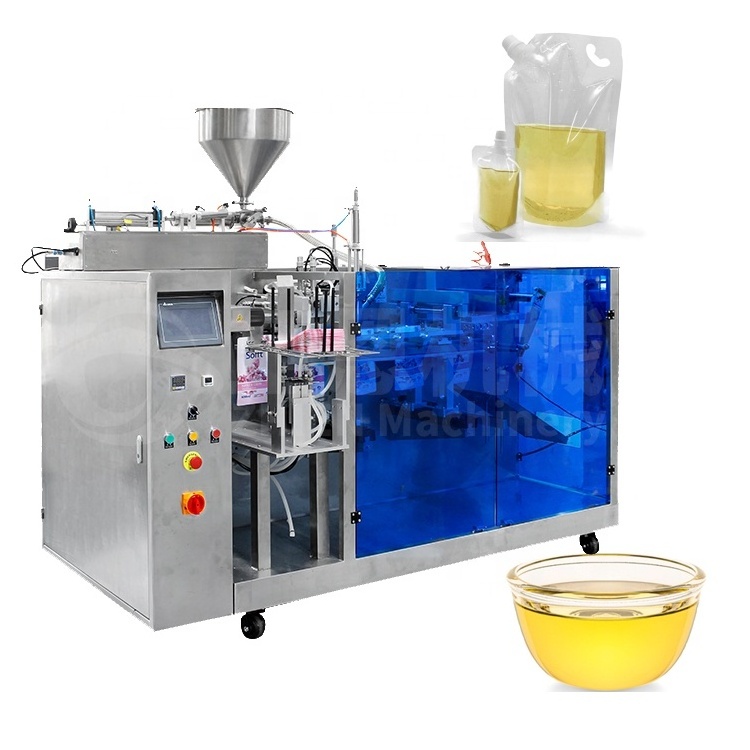 Automatic Vegetable Oil Premade Bag Packing Machine Doypack Sauce Filling Machine