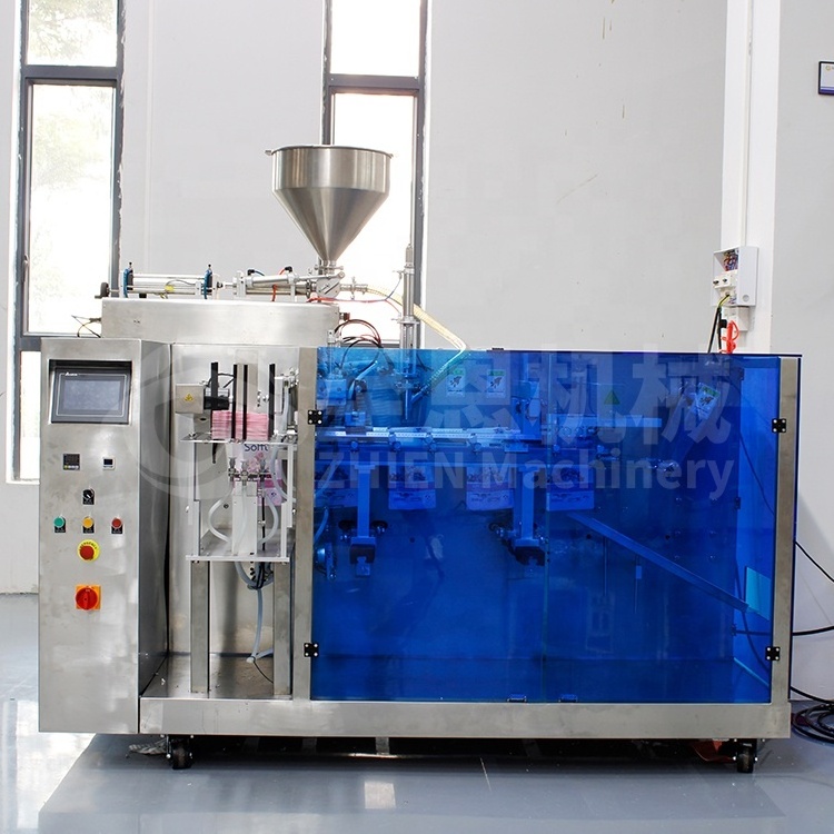 Automatic Vegetable Oil Premade Bag Packing Machine Doypack Sauce Filling Machine