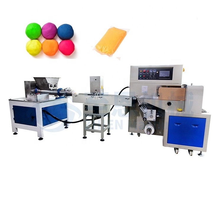 Colored Clay Play Dough Plasticine Quantitative Feeding Cutting Bag Packing Machine