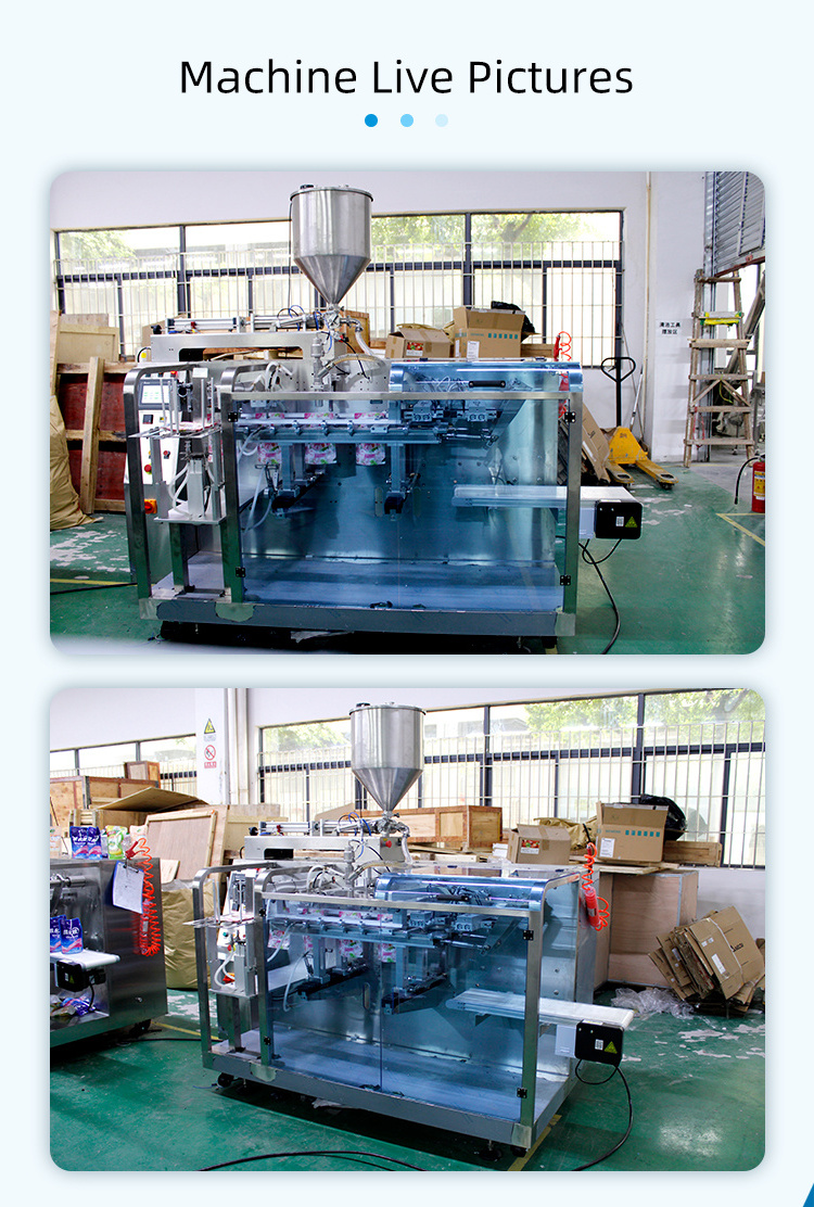 Automatic Vegetable Oil Premade Bag Packing Machine Doypack Sauce Filling Machine