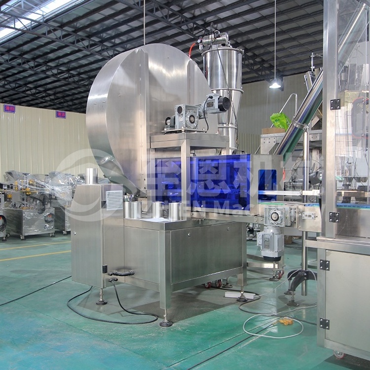 Collagen Peptides Protein Milk Powder Filling Machine for Cans Seamer Capping Machine