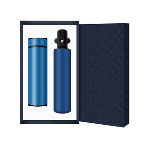 hot selling product 2022 new arrival color corporate gift set vacuum tumbler and umbrella