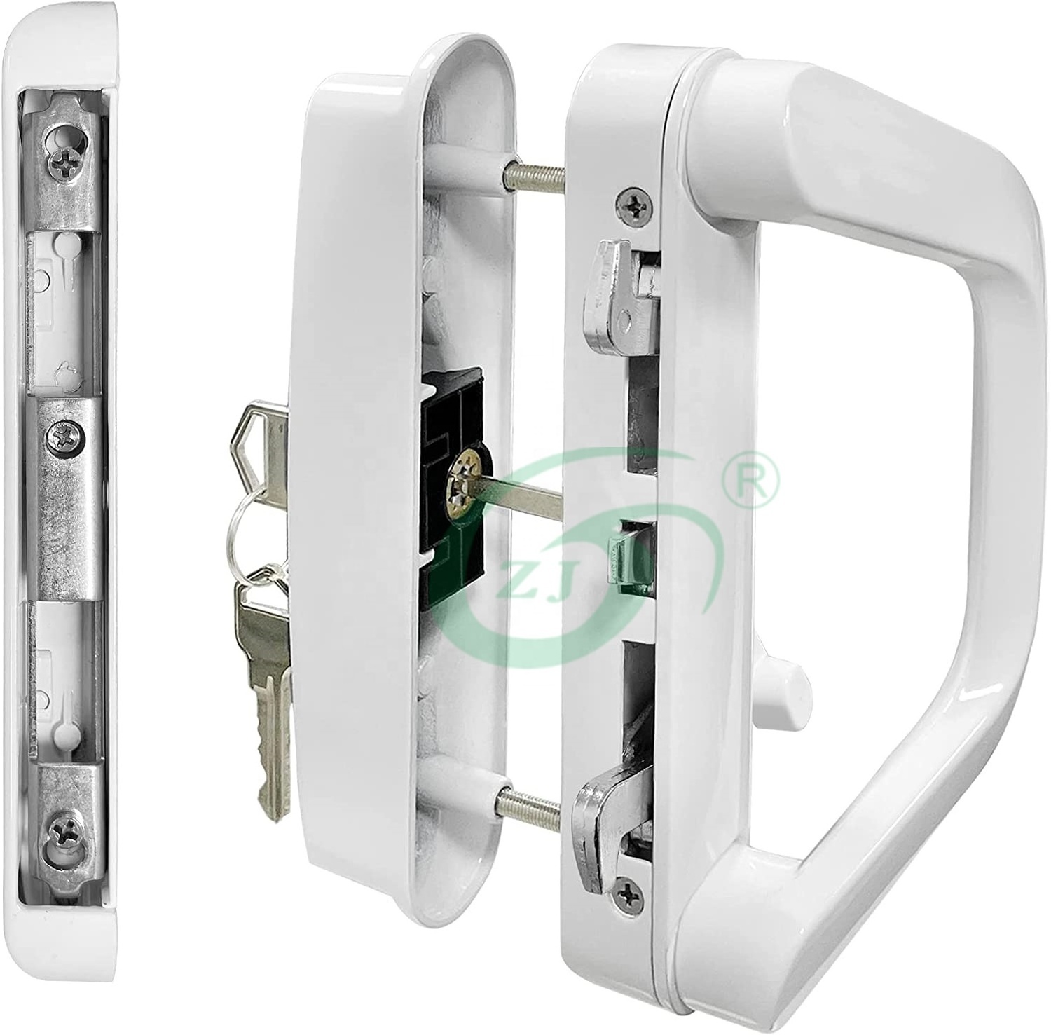 Luxury Zinc Aluminum Sliding Door Handle With Lock Sliding Door Handle Interior Exterior Sliding Patio Door Pull Handle