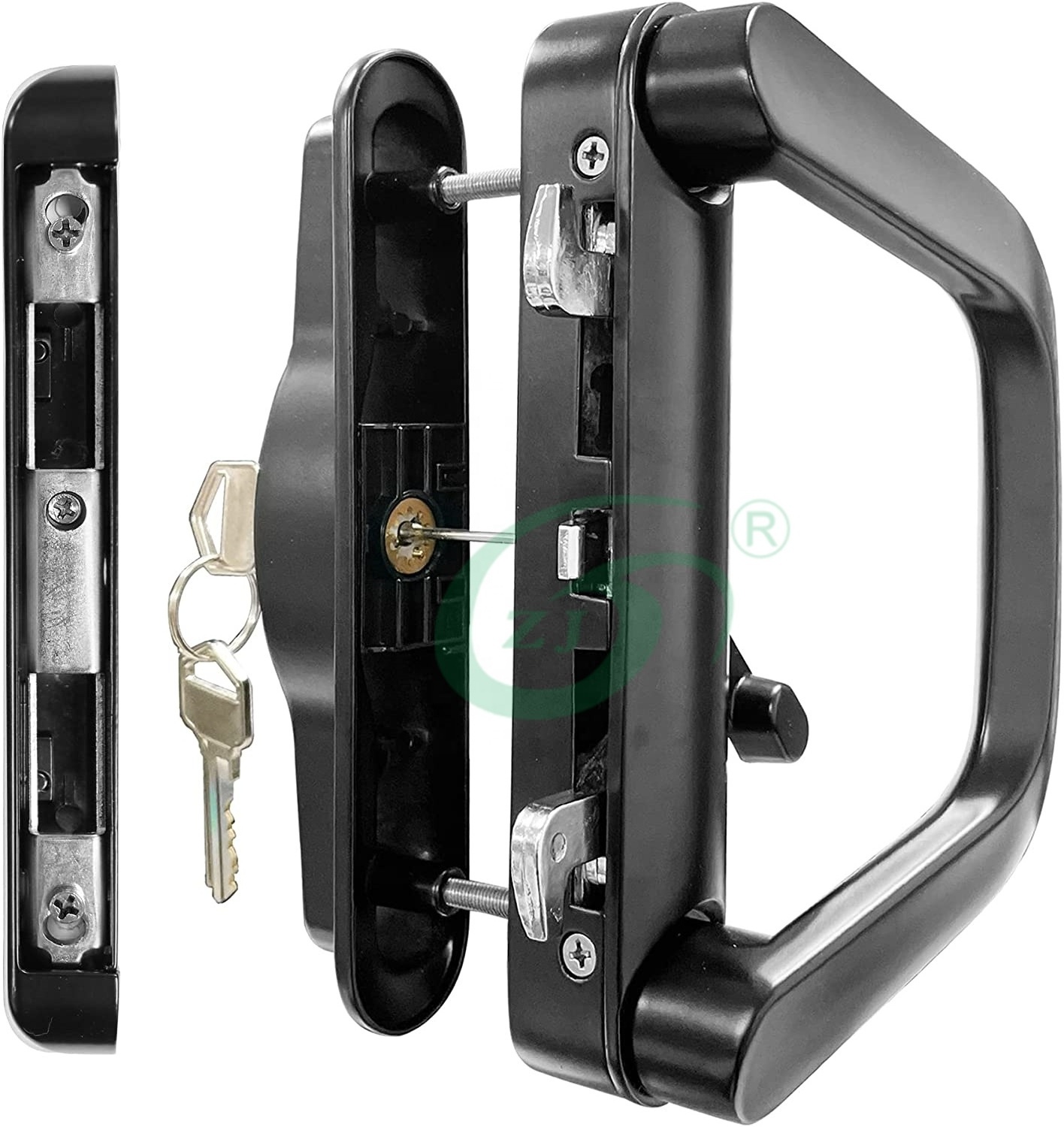 Luxury Zinc Aluminum Sliding Door Handle With Lock Sliding Door Handle Interior Exterior Sliding Patio Door Pull Handle