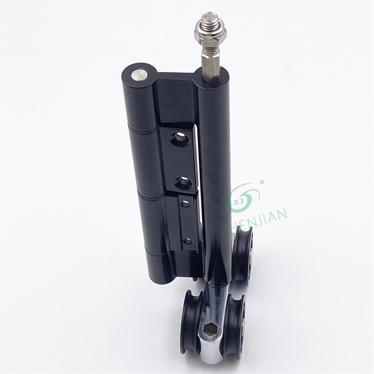 Zhenjian Folding Hinges Heavy Duty System Aluminum Door Hinge Interior Door Roller Folding Door Lock