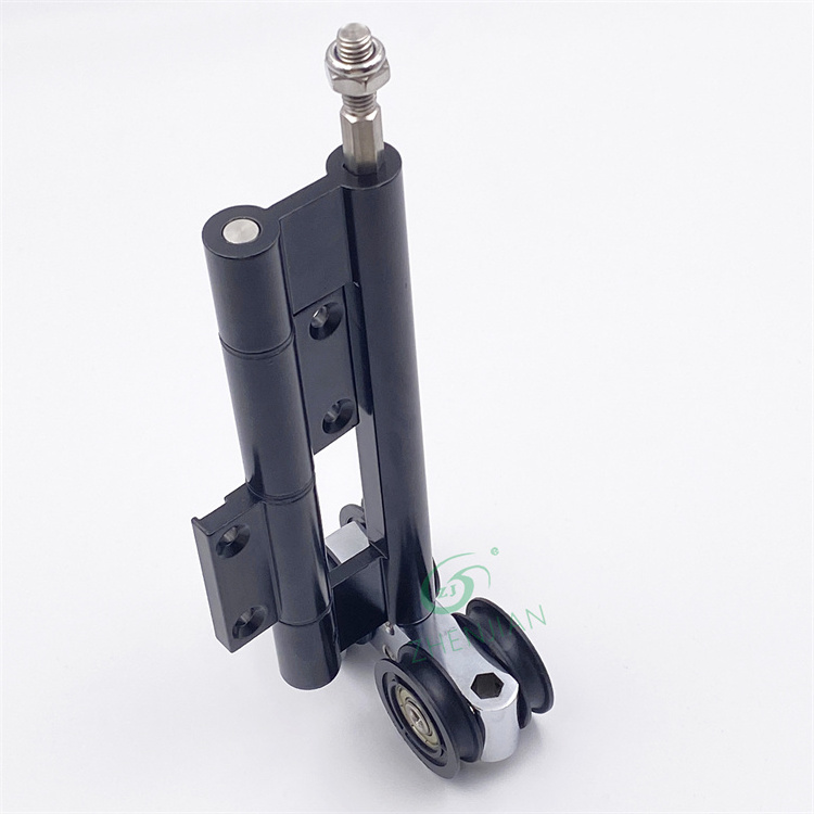 Zhenjian Folding Hinges Heavy Duty System Aluminum Door Hinge Interior Door Roller Folding Door Lock