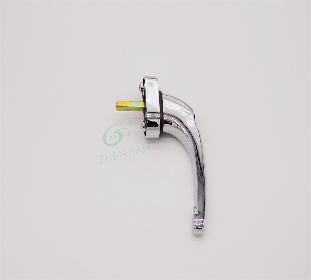 Luxury Lockable Door Pull Handle Silver Window Accessories Window Lock and Aluminum Window Handles