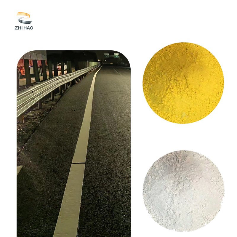 Resin Filler 20% Glass Bead Content Reflective Road Coating Thermoplastic Convex Road Marking Coating