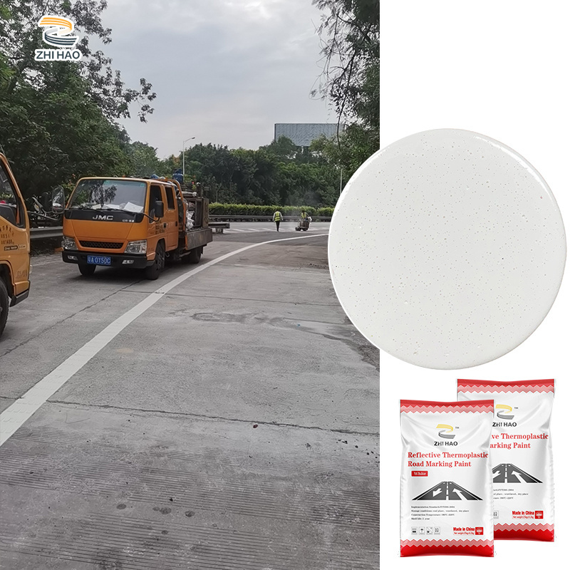 Resin Filler 20% Glass Bead Content Reflective Road Coating Thermoplastic Convex Road Marking Coating