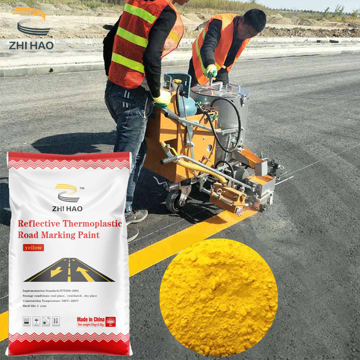 Asphalt pavement Epoxy road marking paint thermoplastic powder coating road marking paint