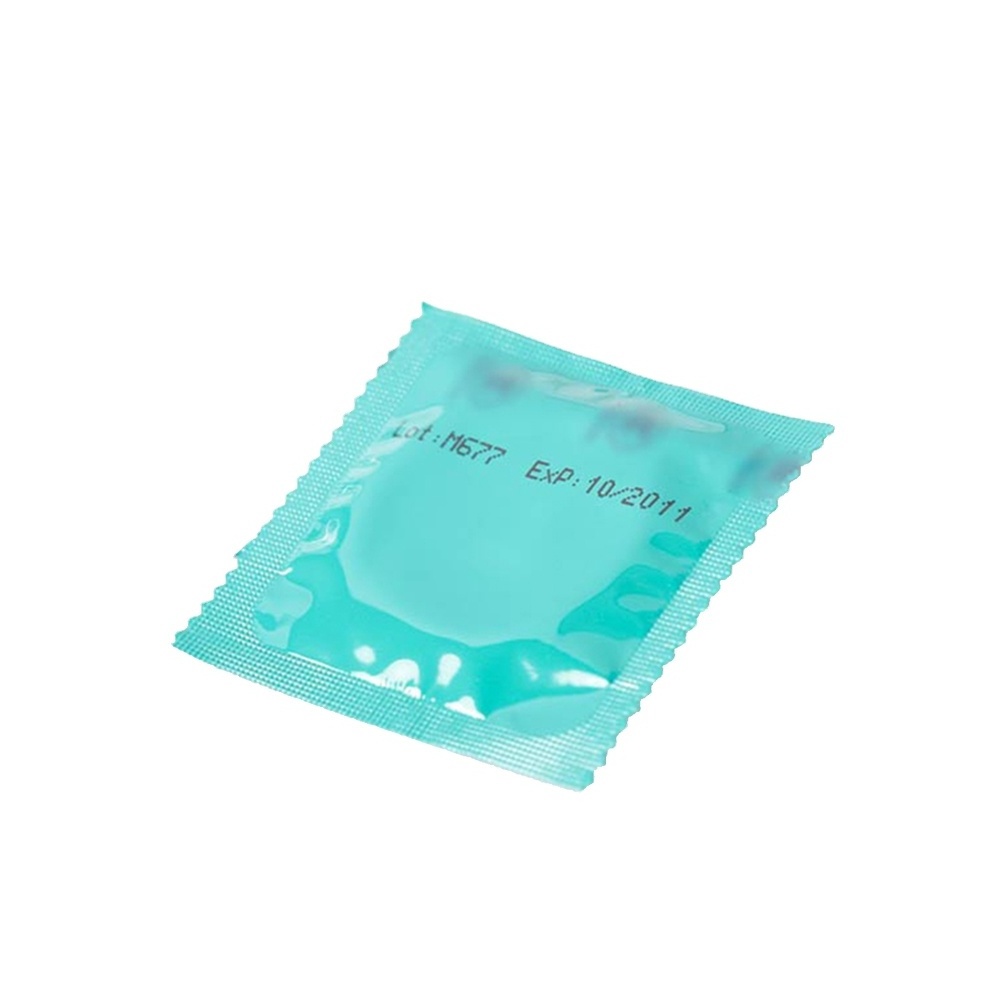 Customized plastic aluminum foil empty laminated condom packaging bag wrapper