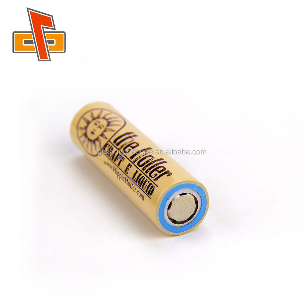 custom printed private shrink sleeve printable oem 18650 battery wrap pvc heat shrink label