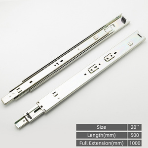 45MM Kitchen Cabinet Heavy Duty Slide Rails General Tool Box Hook Telescopic Channel Drawer Slides