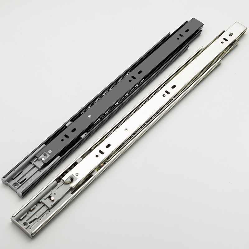 45mm Full Extension Under Mount Telescopic Channel Soft Close 30mm Drawer Slide For Furniture Drawer