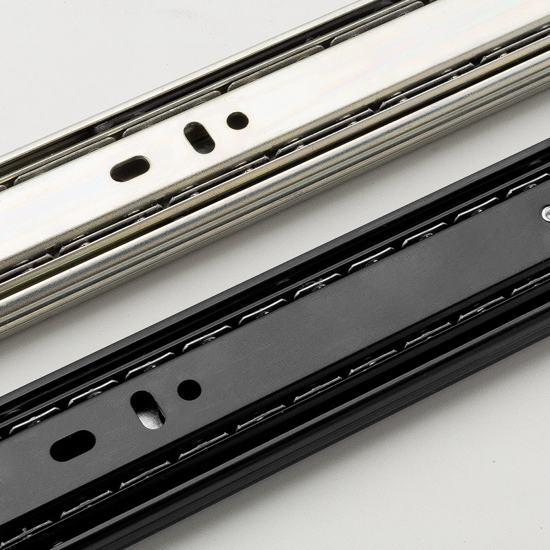 10 to 24 inch Telescopic Slim Wall Drawer Slides Cold Rolled Steel Drawer Channel Furniture Hardware oem Drawer Slide