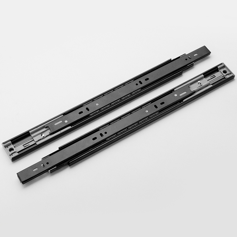 45mm Damping Buffer High Quality Undermount Rail Wholesale Single Soft Close Metal Drawer Slide