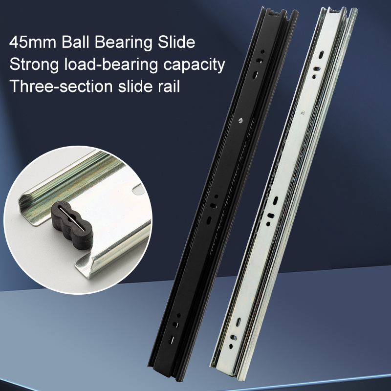 full extension rail ball bearing heavy duty sliding rails for drawers drawer trays telescopic drawer channel