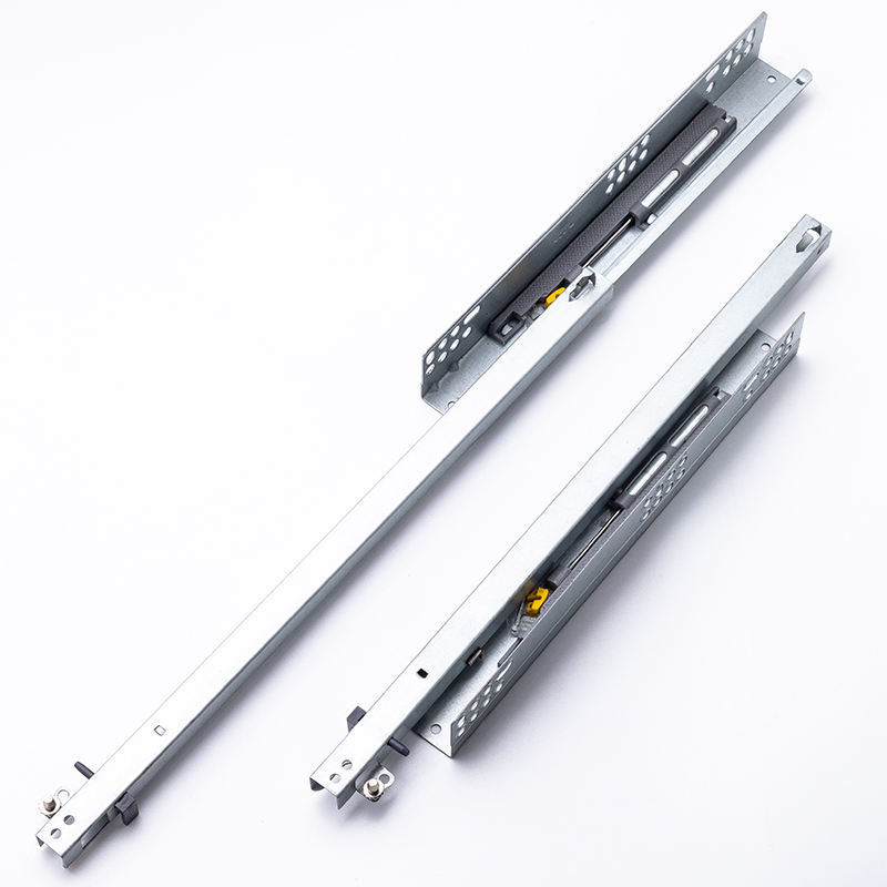 Hidden industrial telescopic drawer slide heavy duty metal guides kitchen craft drawer slide