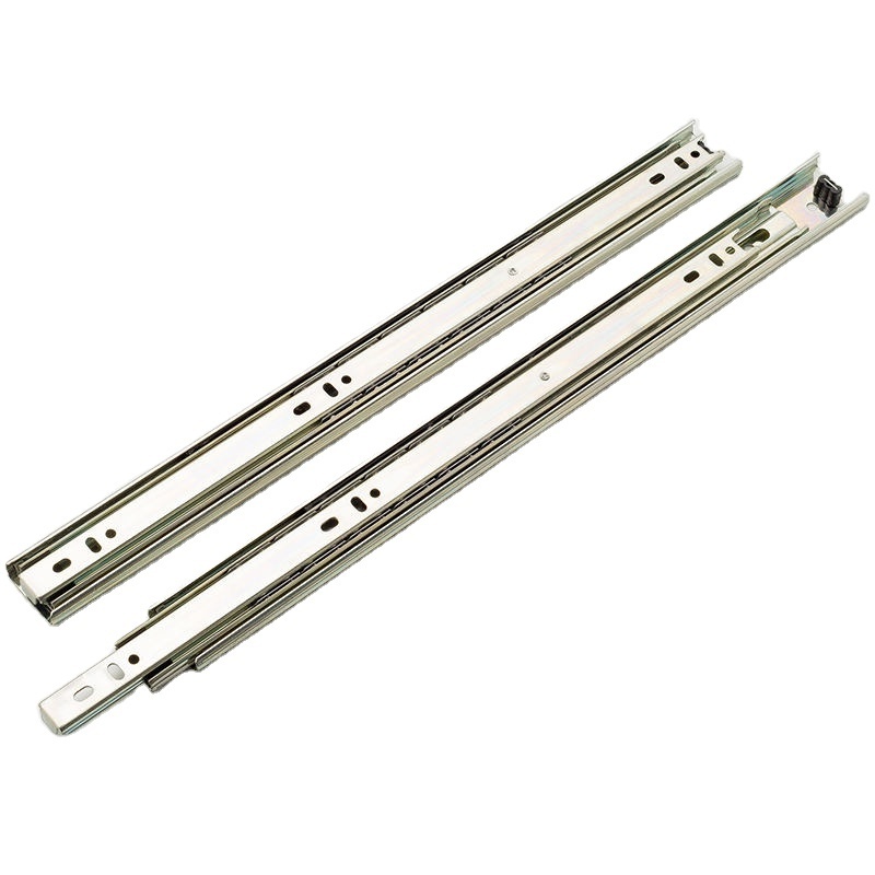 China 3-fold ball bearing slide telescopic channel 16 inch floor mount drawer slides