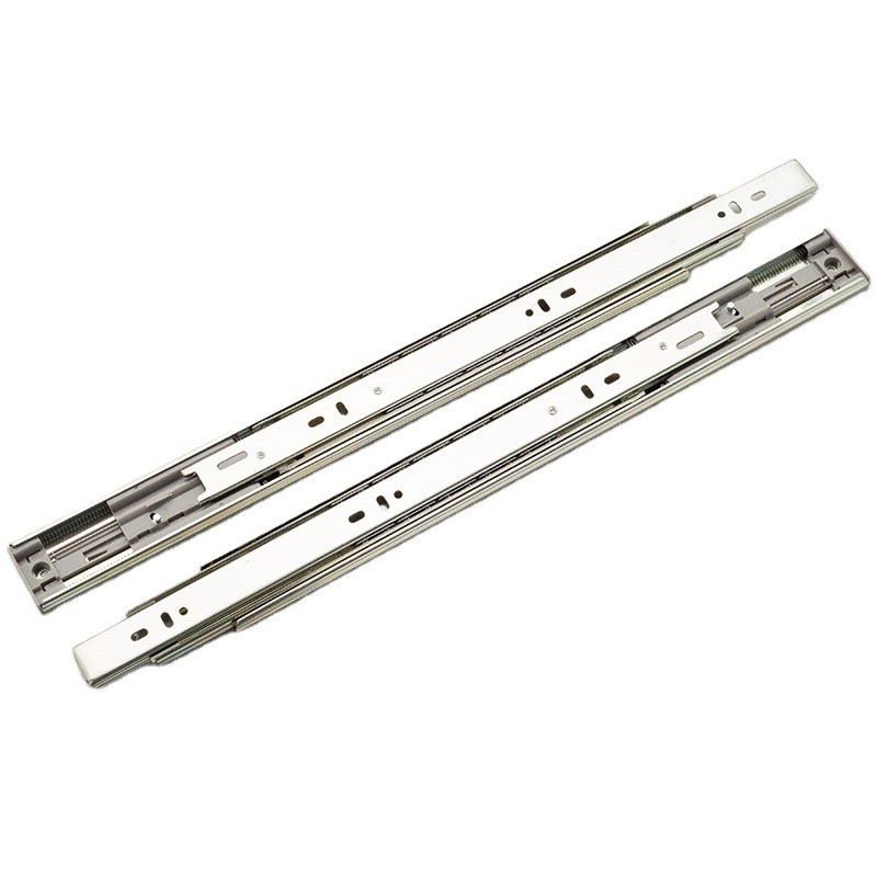 45mm Damping Buffer High Quality Undermount Rail Wholesale Single Soft Close Metal Drawer Slide