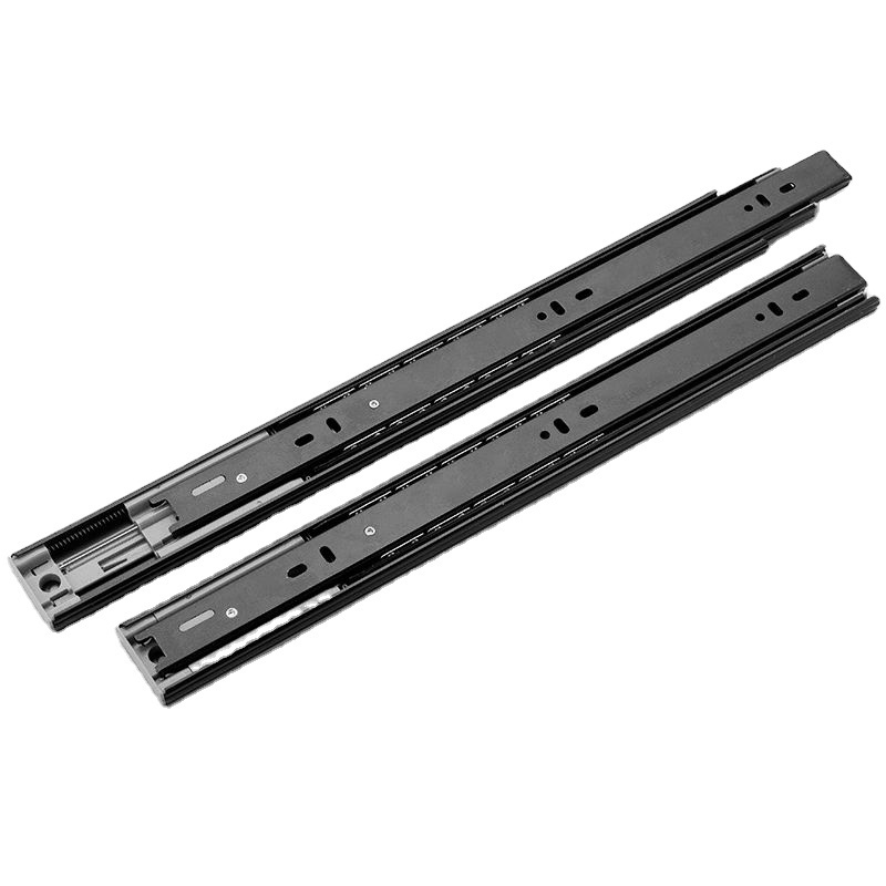 wholesale high quality slim drawer rail drawer slide 45 mm steel soft close telescopic channel