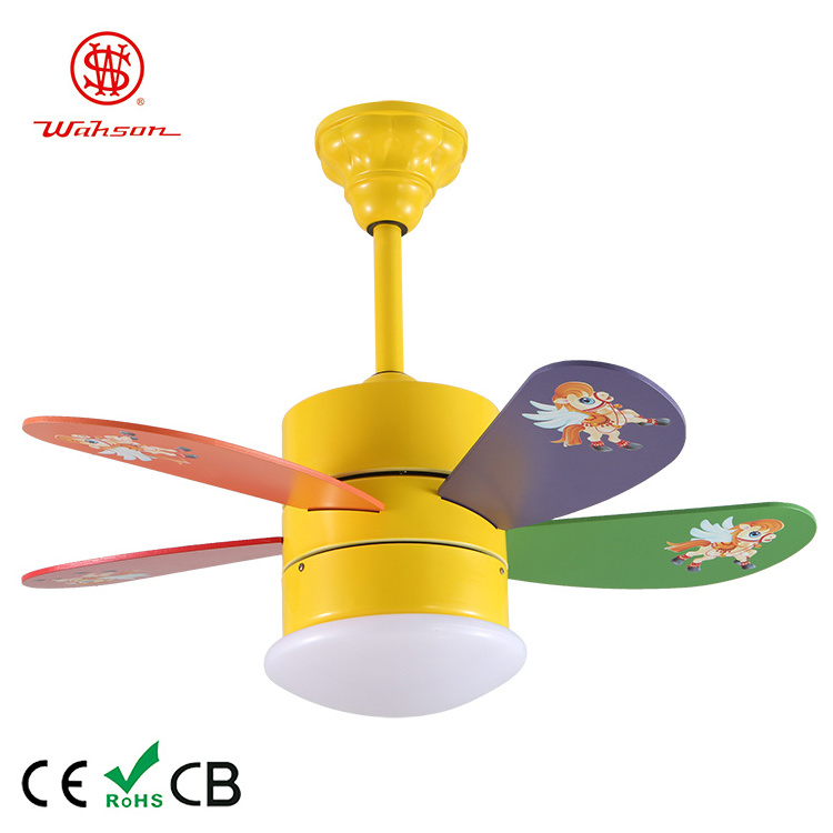 wholesale factory colorful ceiling fan light  children room ceiling fan kids room ceiling fan light