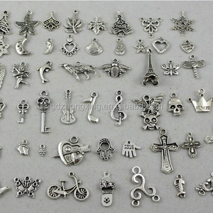 Wholesale 50pcs Bulk Lots Tibetan Silver Plated Mixed vintage Pendants Charms Jewelry