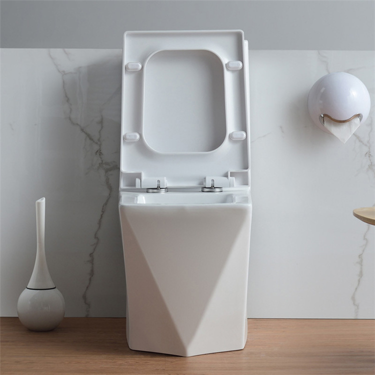 ZHONGYA Oem unique diamond design hotel bathroom toilet bowl floor mounted ceramic wc toilet