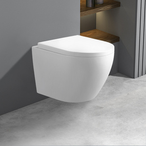 Oem hot selling square rimless flush ceramic bathroom wc toilet wall hung toilet bowl