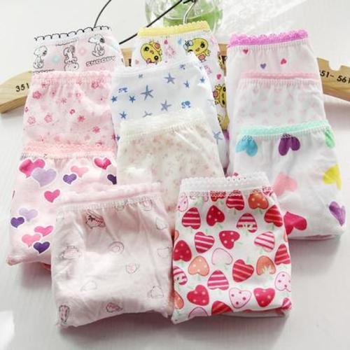 Baby girls underwear regular printed mixed pattern kids panties mixed colors kids underwear  12PCs/Lot 39204