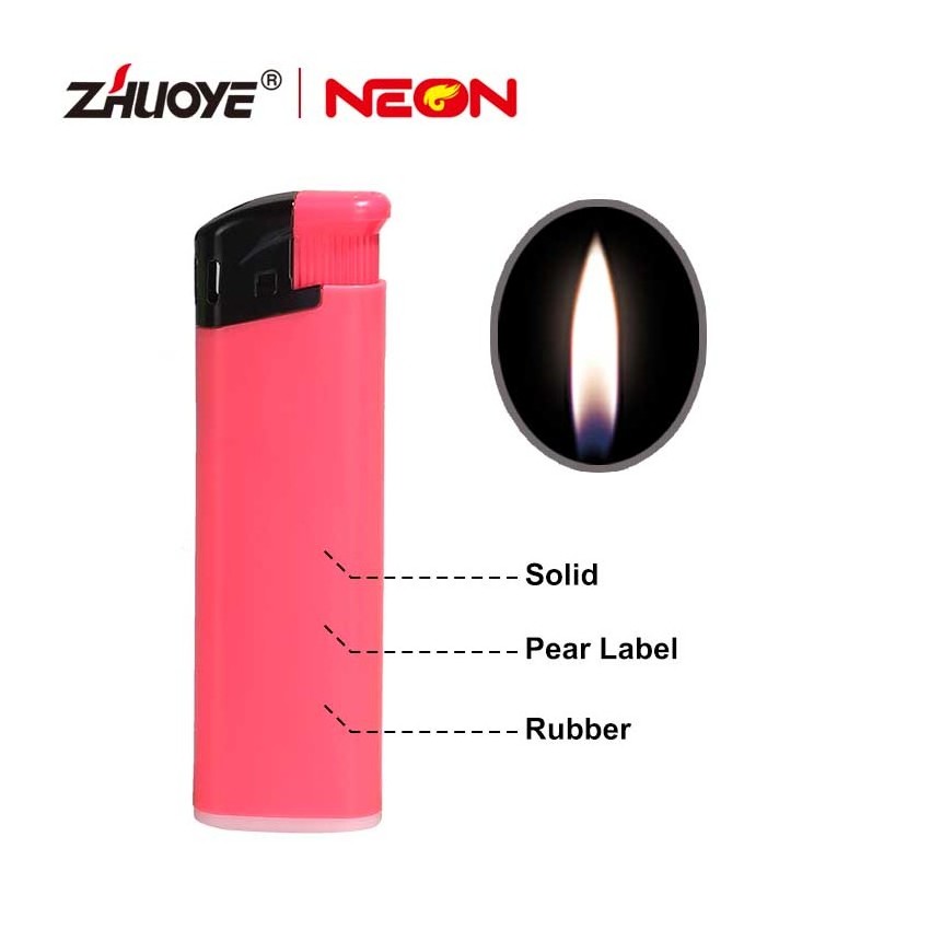 Stylish POM Portable Plastic Disposable Cigarette Electronic Lighter With Gas