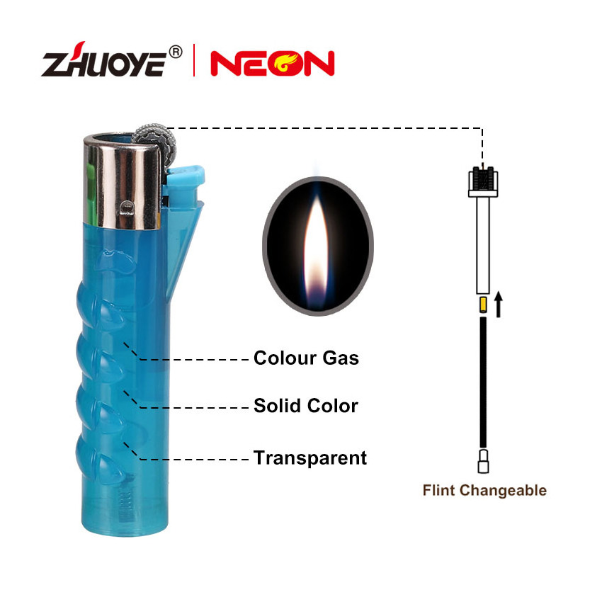 Zhuoye Unique Custom B I C Lighter Feuerzeug Flint Rechargeable Lighter encendedor Custom Cigarette Gas Lighter