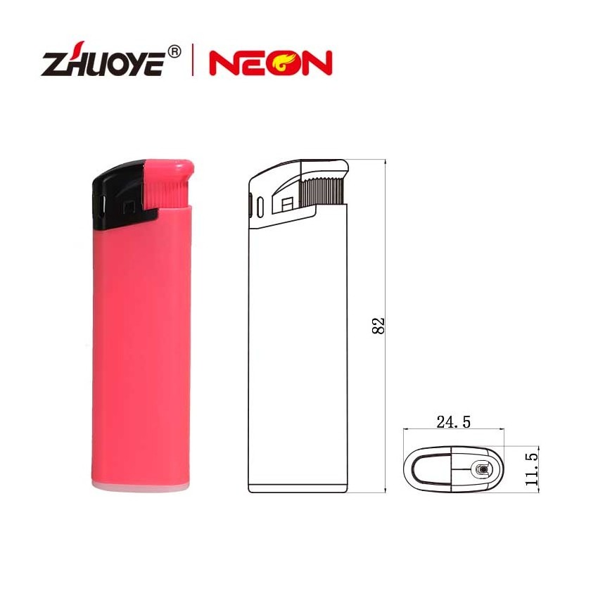 Stylish POM Portable Plastic Disposable Cigarette Electronic Lighter With Gas