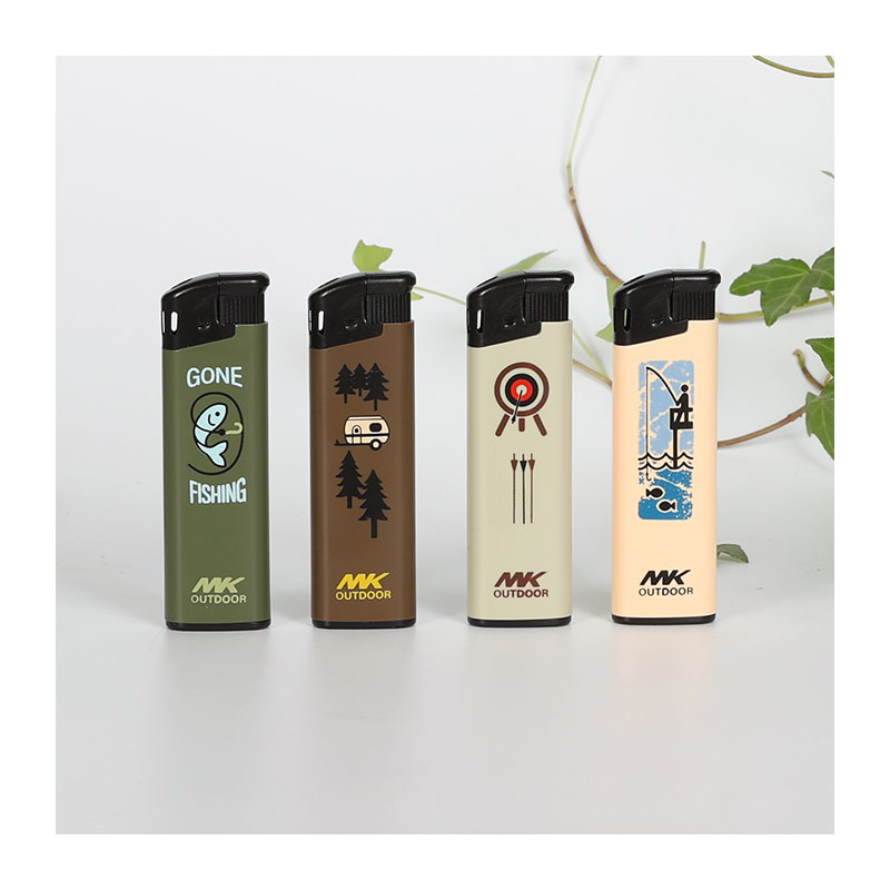 Electronic Lighter Display Box Modern Sea OEM Logo Lighters Plastic Fashion Electronic Butane Gas Lighters Mini Disposable